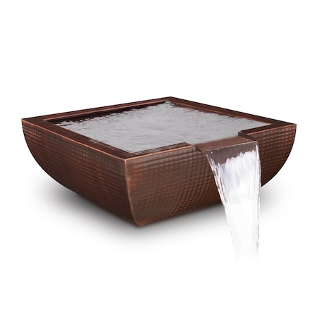 The Outdoor Plus 24 Avalon Hammered Copper Water Bowl OPT-24AVCPWO
